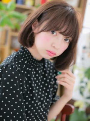 大人かわいいの魔法♪前下がりボブ