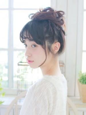 ルーズお団子スタイル