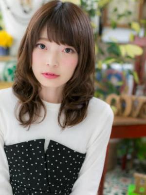 斜めバング♪モテかわくせ毛風ウェーブ スプリングウェーブ