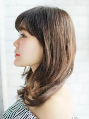 大人の外ハネパーマスタイル