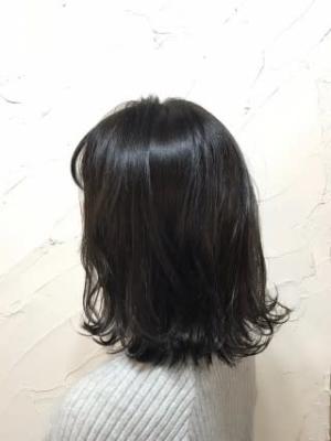 【reir下北沢】*ふわミディ+ダークアッシュブラウン