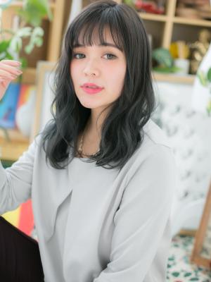 重軽MIX◎黒髪くせ毛風カール　エアリーカール