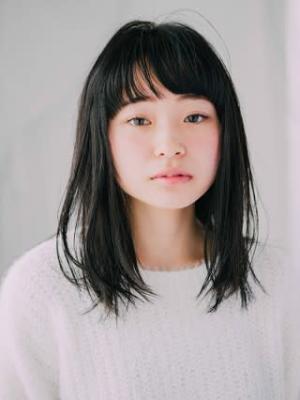 黒髪ストレート
