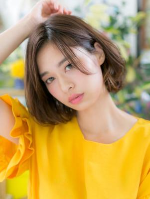 くせ毛風カール＊抜け感大人ボブ　エアリーカール
