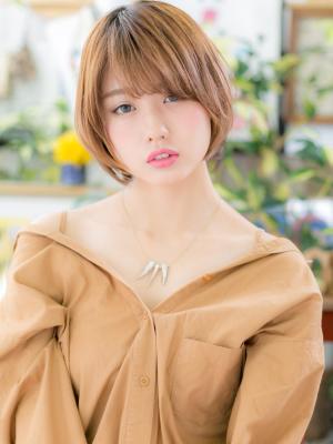 悩み解決！愛されアシンメトリーショート　キュートボブ