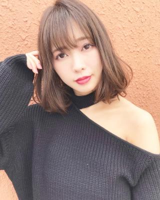 シースルーが可愛いフェミニンボブ【k177】