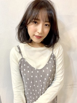 ひし形ボブ×ラベージュ T17