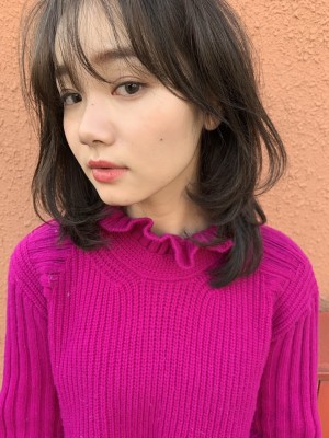 小顔に見えるウルフレイヤーカット T18