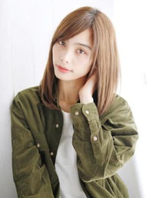 ナチュラルレイヤーストレート