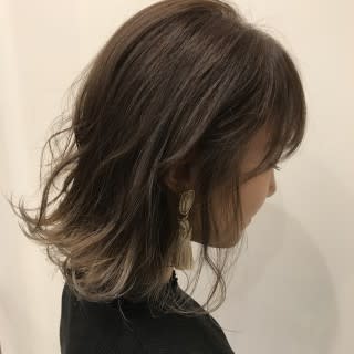 ハイライトグラデーション×ボブ