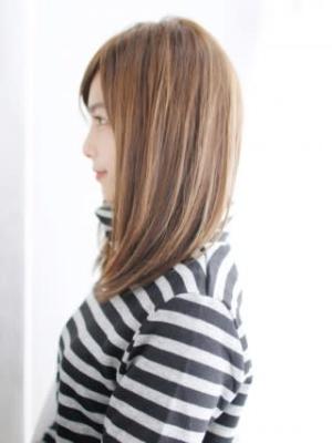 ナチュラルレイヤーストレート