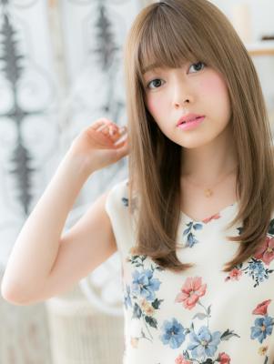 耳かけも◎憧れ☆やわらかツヤロング　フェミニンストレート