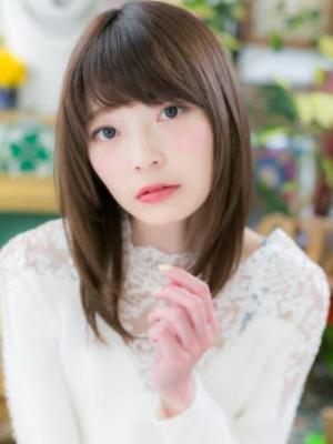 前下がり♪ナチュラル小顔ストレート