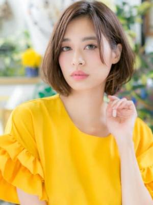 くせ毛風カール＊抜け感大人ボブ