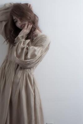 オレンジベージュロング