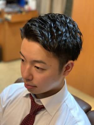 ビジ髮:2ブロ×アイロンパーマ