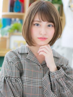 ナチュラル可愛い♪小顔サラツヤ前下がりボブ キュートボブ ナチュラル可愛い♪小顔サラツヤ前下がりボブ キュートボブ