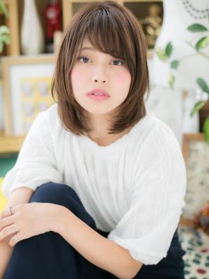 ツヤ&まとまり◎前下がり小顔ミディ エアリーボブ ツヤ&まとまり◎前下がり小顔ミディ エアリーボブのイメージ画像