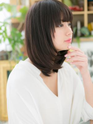 好感♪黒髪・小顔ワンカール　ニュアンスカール