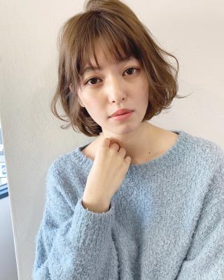 ラフにワンカールで可愛いゆるふわボブ【k190】