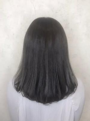 【flor 戸塚】*フェミニンミディ+暗髪モノグレー* 【flor 戸塚】*フェミニンミディ+暗髪モノグレー*のイメージ画像