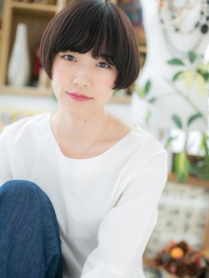 前下がりで小顔★ミニマムボブ　クールボブ