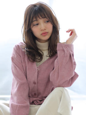 愛され可愛いシースルーバング【亀井】