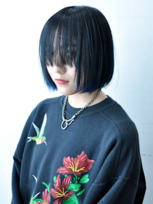 【OREO.coco】ネイビー ボブディ