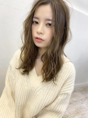 【添田】無造作カールなデジタルパーマヘルシーレイヤーウルフ