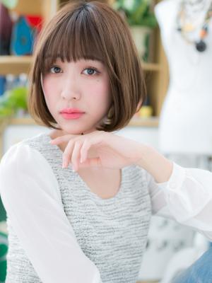 サラツヤ前下がりボブで☆cuteな小顔　クラッシックボブ