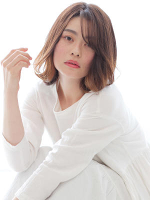 大人 小顔 ナチュラルボブ