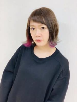 Lia&汐見悠佑 大人のラベンダーインナーカラーのイメージ画像