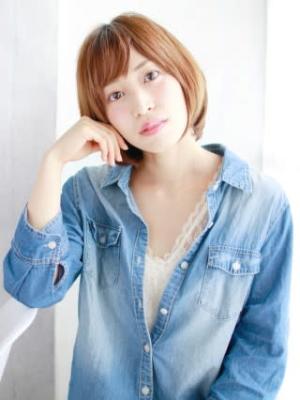 ★おろし流しの前髪の内巻きボブスタイル★