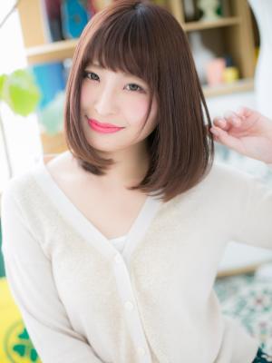 大人かわいい♪ボルドーカラー小顔ワンカール フェミニンスート 大人かわいい♪ボルドーカラー小顔ワンカール フェミニンスート