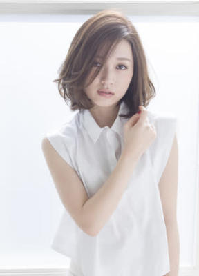 エストリア栄店 オトナ可愛い前髪流しめミディアムボブby平岩