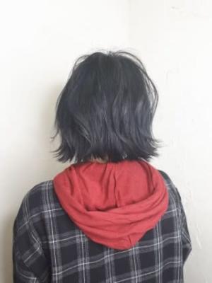 【reir下北沢】*外ハネボブディ+ネイビーアッシュ*