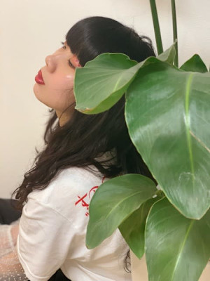 黒髪ぱっつんでモードに♪