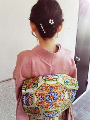 お着物に合わせたヘアセット