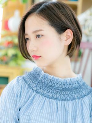 キリっと透明感☆前下がりの黒髪大人ボブ　クラッシックボブ