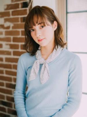 大人可愛いナチュラルボブ