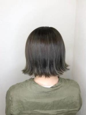 【reir下北沢】*切りっぱなしボブ+セピアアッシュ*