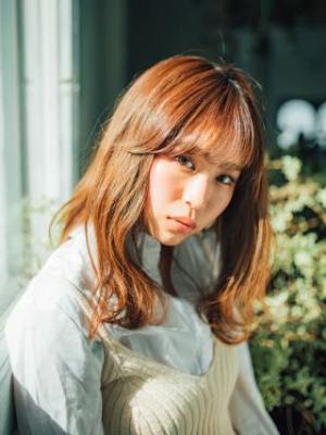 ゆるさがかわいい重ためセミロング