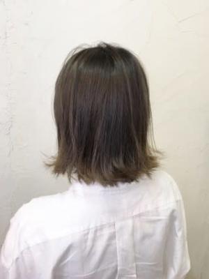 【reir下北沢】*外ハネボブディ+アッシュベージュ*外ハネ 【reir下北沢】*外ハネボブディ+アッシュベージュ*外ハネ