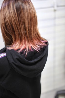 【 新宿savian】インナーカラー　ベビーピンクのイメージ画像