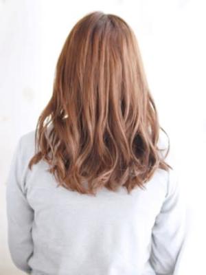 Aラインのミックスカールスタイル