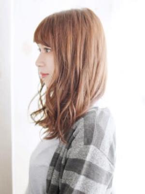 Aラインのミックスカールスタイル