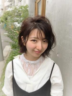 【reir下北沢】*エッジショートボブ+ミントベージュ*