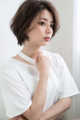 【Luana　難波】ナチュラル前下がりボブ