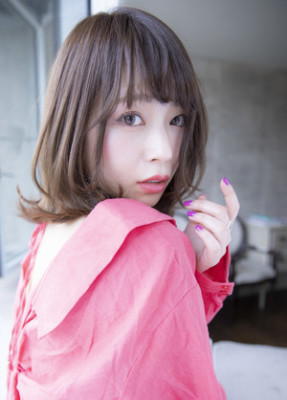 エストリア栄店 オトナ可愛い前髪流しめボブby平岩