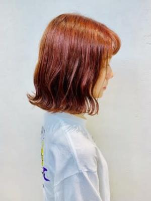 Lia&汐見悠佑  外ハネボブ×ピンクハイライト